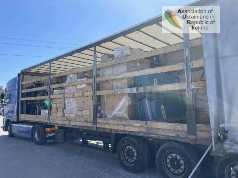 Ми передали фургон із гуманітарною допомогою для місцевого населення та медичних установ